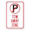 Signmission Tow Away Zone No Parking Symbol Heavy-Gauge Aluminum Sign, 12" x 18", A-1218-22804 A-1218-22804 - alternate 1
